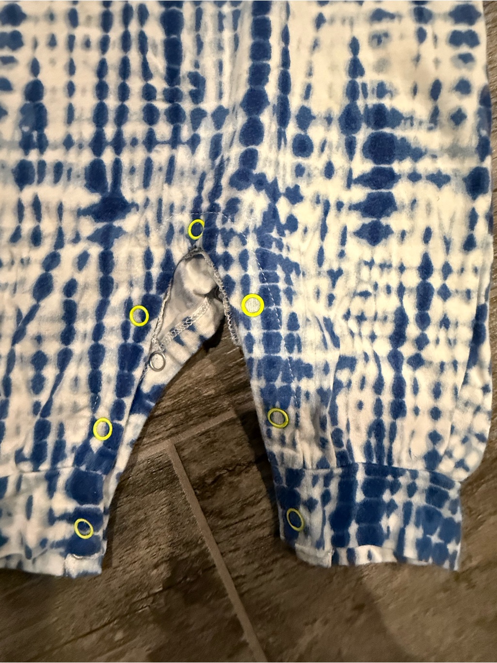 Egg New York Baby Blue Tie-Dye Sleeveless Onesie Romper - 6 Months — image 3 of 3